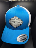 RiverTown “Coordinates” Patch Hat- Steel Blue/Silver