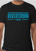 RiverTown Coastal Design on Black Bella+Canvas soft tee