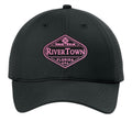 RiverTown All-Day Performance UPF Perforated Cap - OG pink on black hat