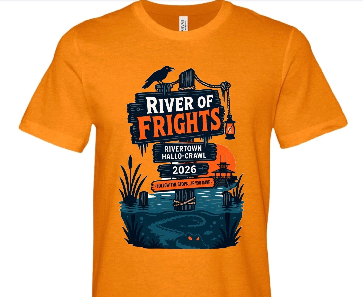 Hallo-Crawl 2026 Bella Canvas Tee - Orange