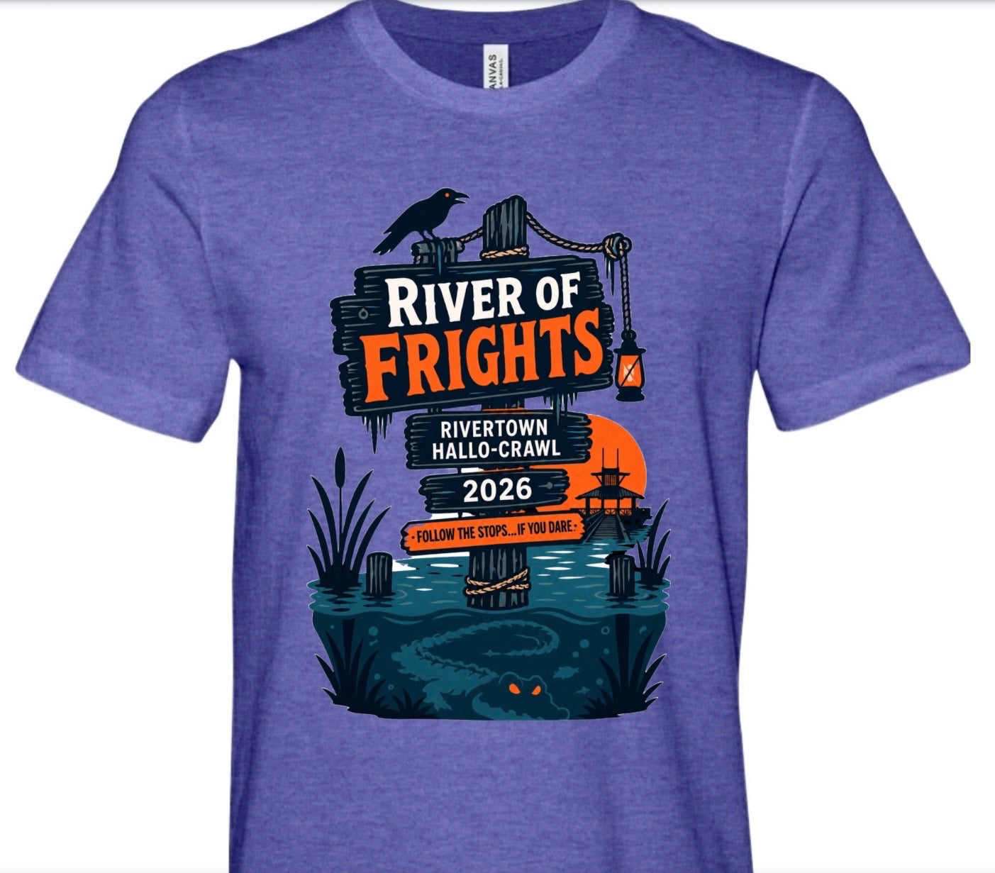 Hallo-Crawl 2026 Bella Canvas Tee - HEATHER Purple