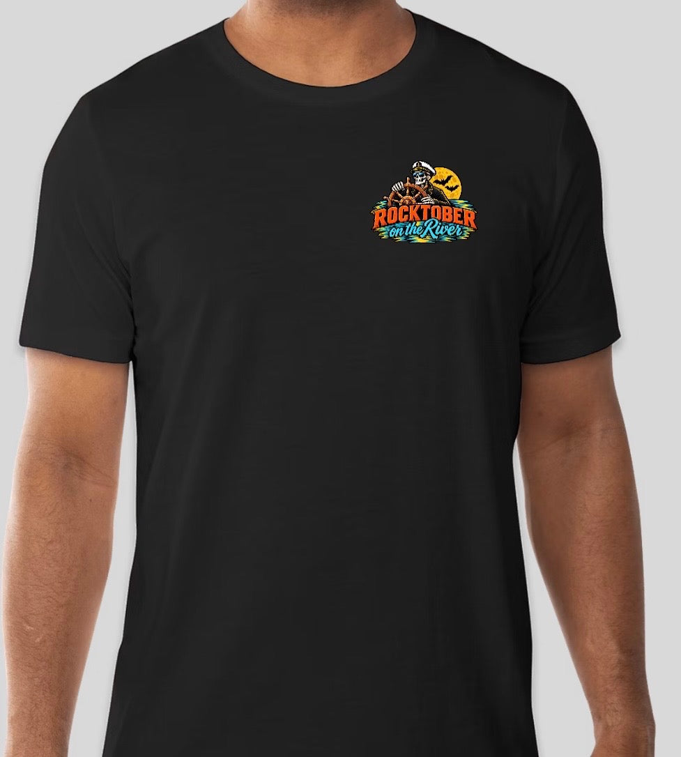 Rocktober on The River - Black Tee